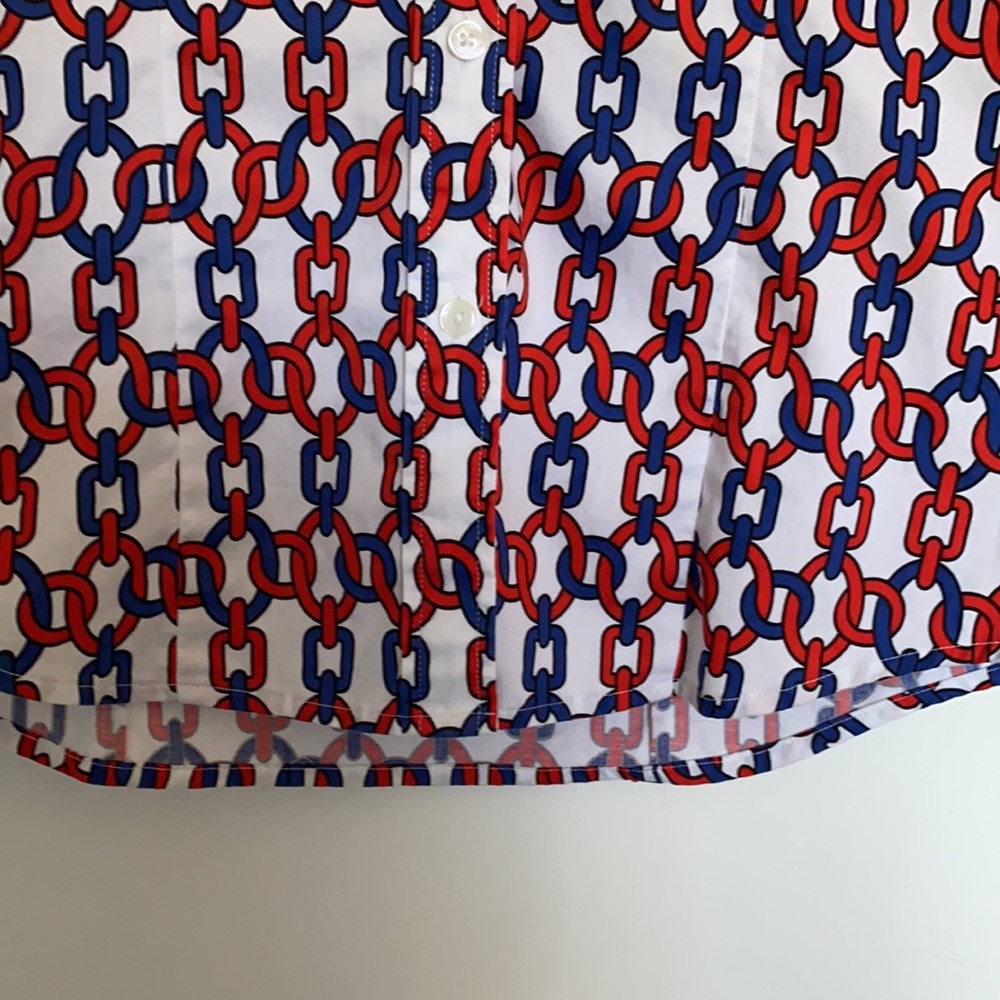 JONES NEW YORK tailored blouse with two button expansion cuffs! Size: M - Picture 5 of 7